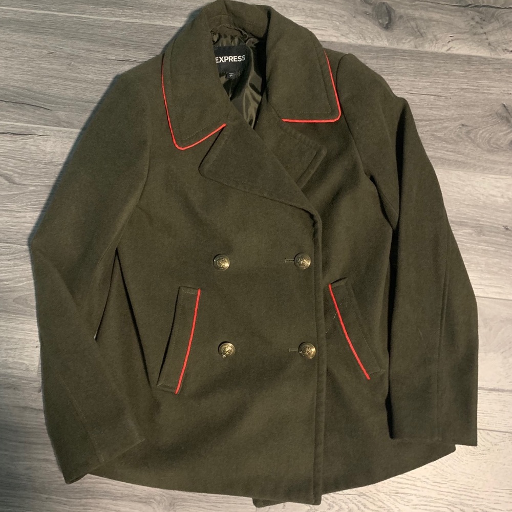 Express military inspired peacoat size S